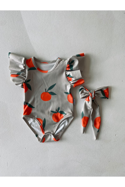 rg kidsstore Baby Girl Swimsuit Quick Drying Full Lycra 2 Piece Set