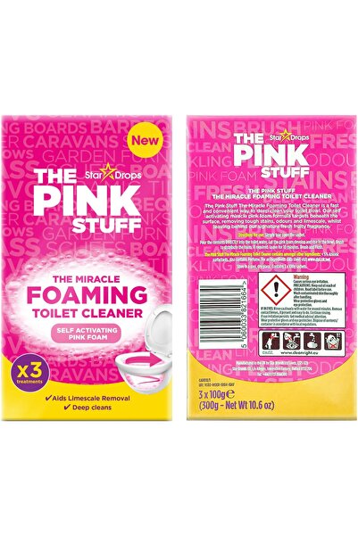 THE PINK STUFF Pudră spumantă pentru curățarea toaletei The Pink Stuff, 3 x 100g