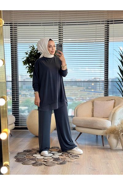 ALANURMODA Chiffon Detailed Suit
