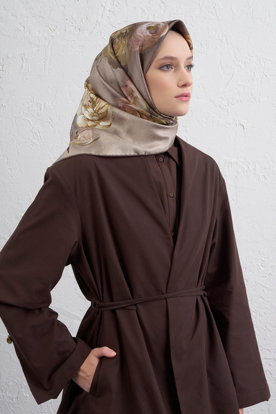 Armine Silk Scarf 9419D (Twi̇ll)-35