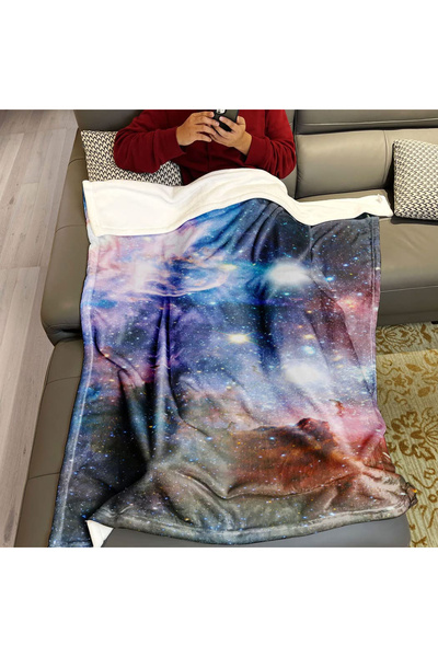 Violetpos Thick, soft, lightweight blanket, starry sky pattern 150x200 cm