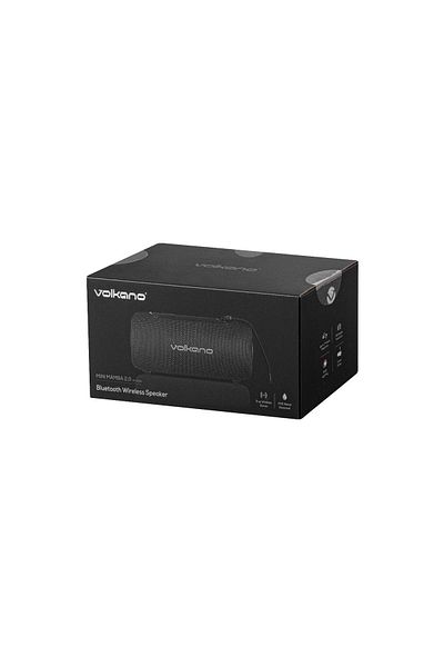 Volkano Mini Mamba 2.0 Series Bluetooth Speaker, Black