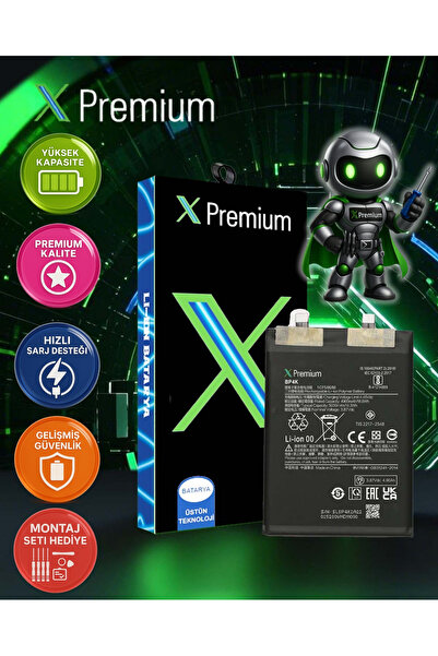 X PREMİUM Xpremium Xiaomi Redmi Note 12 Pro Plus 5G (BP4J) Batarya – 4900 mAh...