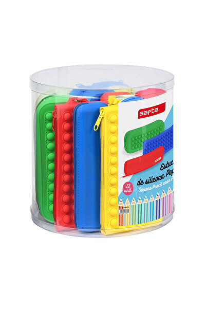safta Set de 12 genți școlare Pop It multicolore