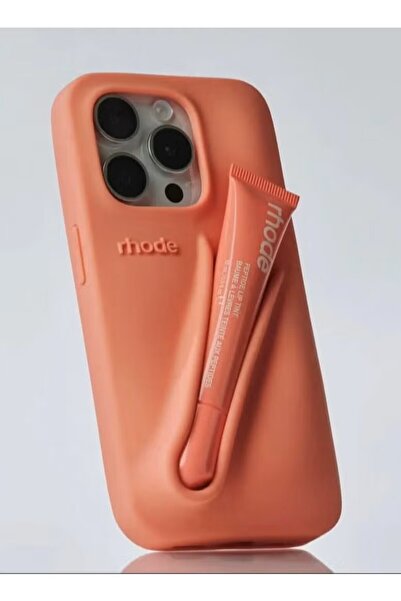 GENERAL جراب شفاه Cat-Cot Rhode Summer Lip Case متوافق مع iPhone 14 ProMax مع حجرة أحمر الشفاه