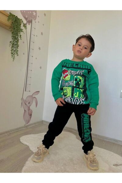 Canlook Cartoon Character Printed Hooded Boy's Suit