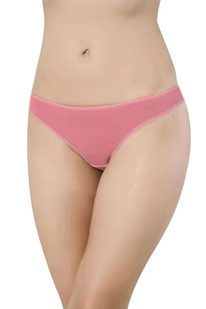 No8 Home 6 Pieces Super Eco Set Lycra Women's Slip Panties Gray Powder Fuchsia