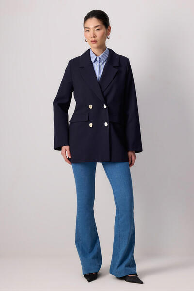Touché Privé BUTTONED BLAZER JACKET