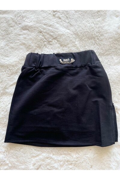 Nickel Zippered Short Skirt