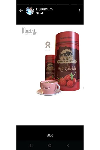 Tarihi Mardin Kahvecisi 250 جرام قهوة ماردين القهوة التركية بالفراولة الجبلية