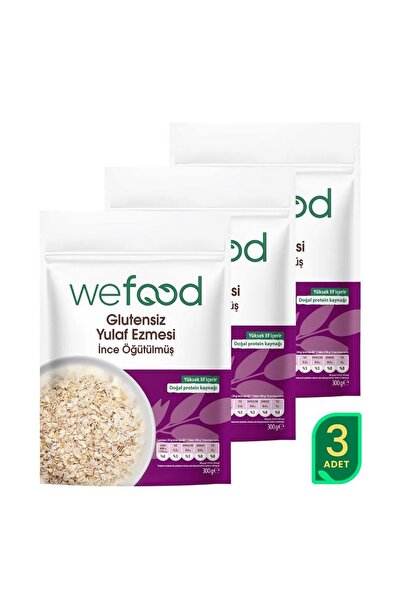 weefood Wefood İnce Öğütülmüş Glutensiz Yulaf Ezmesi 300 gr 3'lü