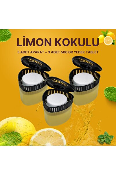 Saban 3 Adet 500GR - LİMON - Nem Alıcılı Ve Rutubet Giderici Aparat Üçgen (TA...