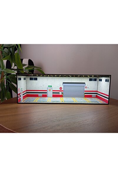 standes 6 araçlık 1.64 ölçek diorama garaj