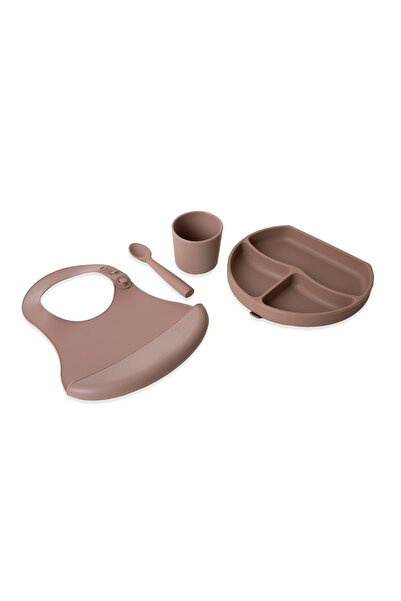 Babyjem Silikon Beslenme Seti Latte