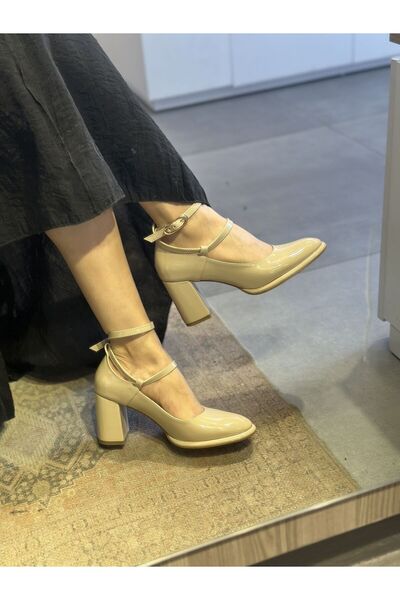 İstanbul Patent Leather Heeled Shoes Trendella