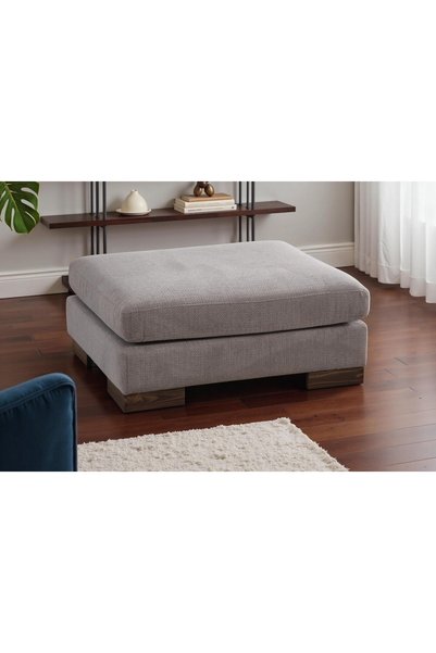 Vivense TULİP PUF, ŞÖNİL, GRİ