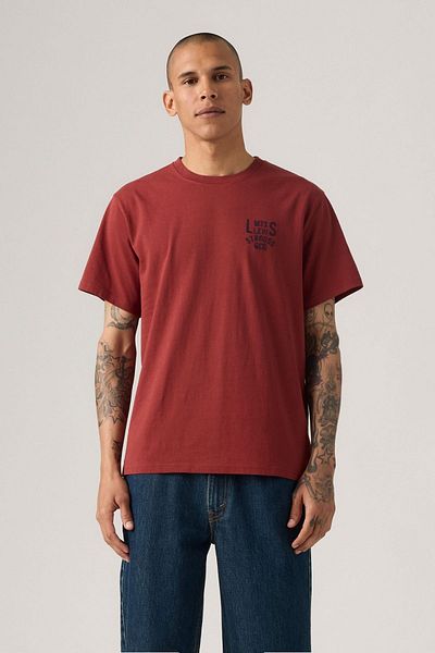 Levi's Ss Relaxed Fit Men's Red T-Shirt