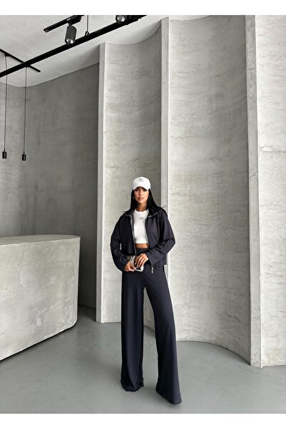 FERZOLAİO Full Zipper Anthracite Double Suit