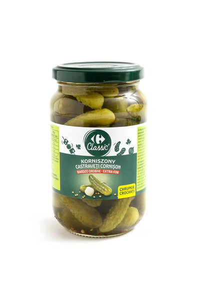 Crf Clasic Castaveti fini Carrefour in otet cornichons 330 ml