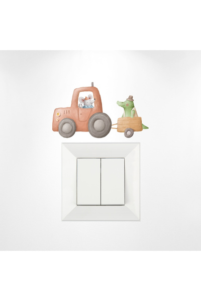 Bimotif Priz sticker 10x15 cm, Timsah