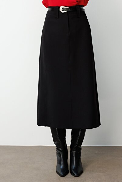 Ekol Midi Skirt with Waist Belt