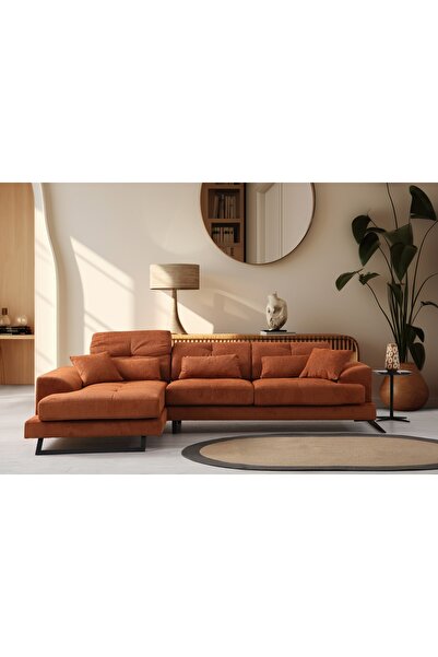 Vivense FRİDO KÖŞE KOLTUK ŞÖNİL KİREMİT, SOL KÖŞE