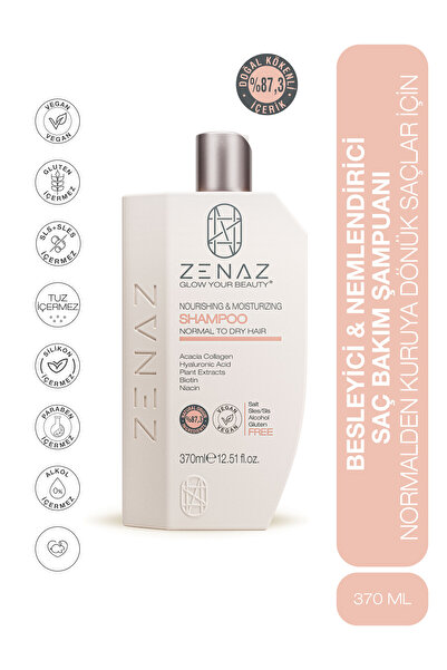 Zenaz Cosmetics Besleyici & Nemlendirici Saç Bakım Şampuanı Normalden Kuruya Dönük Saçlar İçin