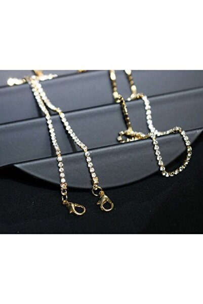 Shiklik Altın Renk Taşlı sütyen askısı