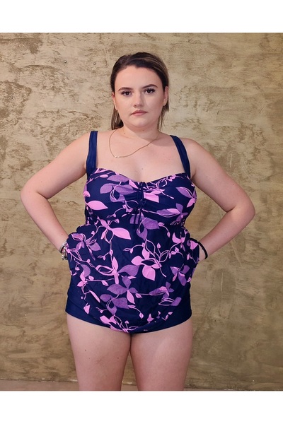 ihaoo Women's two-piece swimsuit with pink print