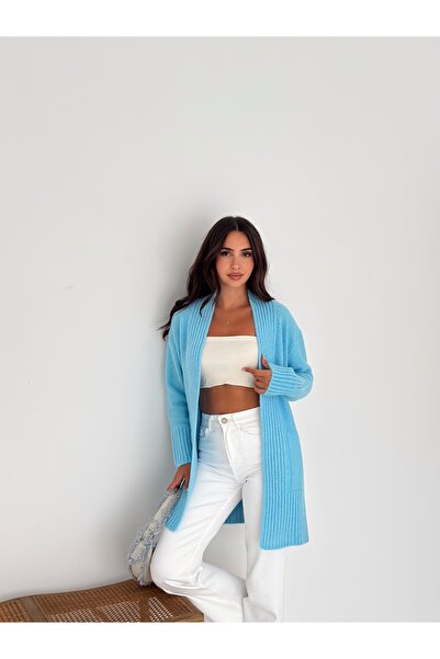 SLAW REZZ Cardigan de tricotaje casual cu mâneci lungi și buzunare