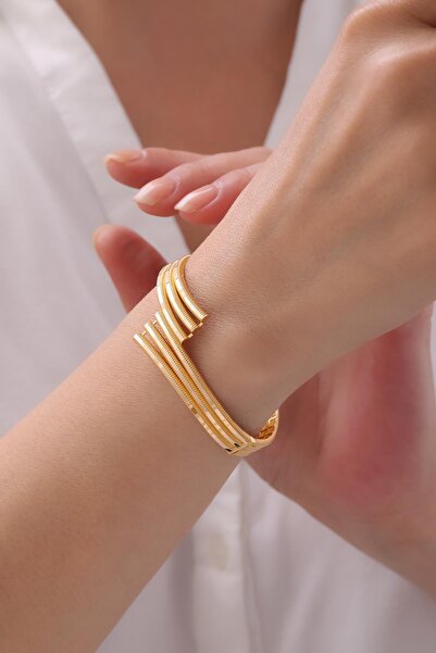 Tufanlar Kuyumculuk 22 Ayar Üçlü Ajda Altın Kelepçe