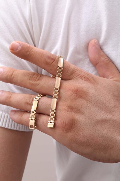 Tufanlar Kuyumculuk 14 Ayar Altın Erkek Bileklik