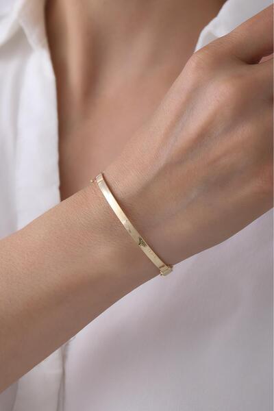 Tufanlar Kuyumculuk 14 Ayar Düz Altın Kelepçe