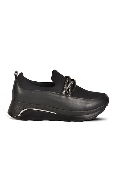 AYAKMOD Black Laceless Lightweight Women's Casual Shoes 1702 Z