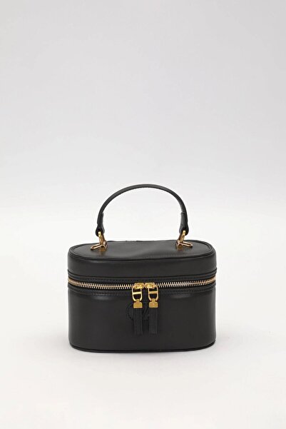 Levidor Premium Silindir Model El Çantası Siyah