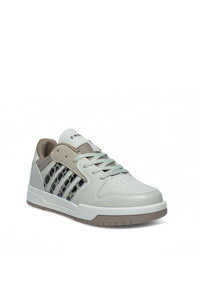 McDark Unisex Beige Thermo Sole Striped Lace-Up Sports Shoes