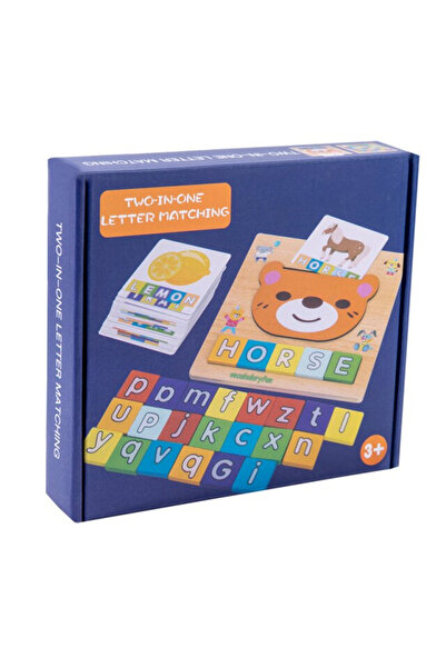 SDX Market Joc de formare a cuvintelor, cărți cu litere din lemn și suport cu...