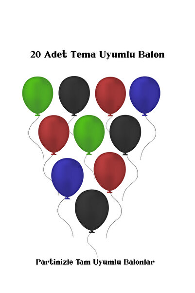 HAPPYLOOPPARTY Her Konsepte Yakışan Tema Uyumlu Doğum Günü Parti Balonu