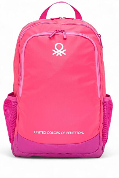 Benetton Pink Unisex School Backpack 20878