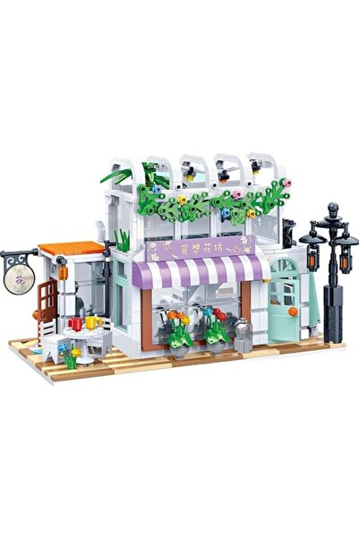 UIQ Construction Toy Etarnfly, Flower Shop, 726 pieces, 6+ years, Multicolor