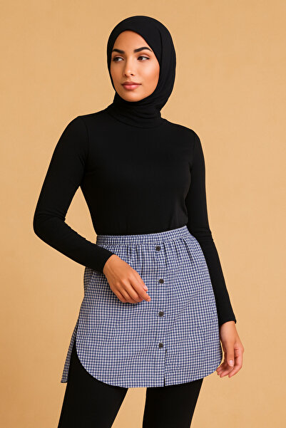 mirach Open Sides U Model Shirt Skirt Buttoned Cotton Modern Design for Stylish and Comfortable Use