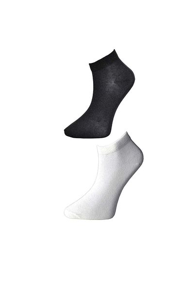 No8 Home Black and White Women's Ankle Socks 12 pairs