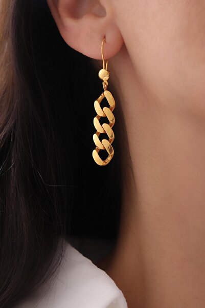 Tufanlar Kuyumculuk 22 Ayar Gurmet Zincir Altın Küpe