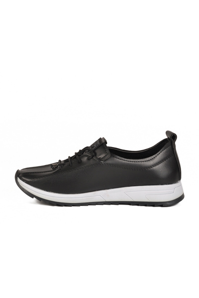 AYAKMOD Black Rubber Laced Women's Casual Shoes 027 Z