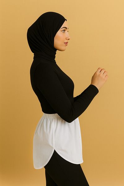mirach Open Sides U Model Shirt Skirt Buttoned Cotton Modern Design for Stylish and Comfortable Use
