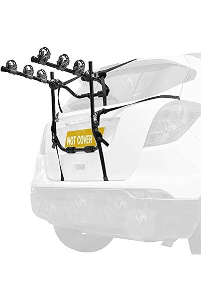 CFT FLAK Bicycle Trunk Mount Foldable 3 Bike Racks for Car SUV with Buffer Sp...