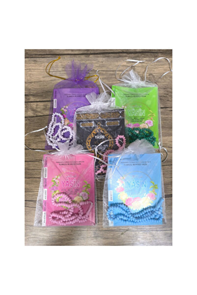 Haktan Yayın Dağıtım Yasin Cüzü Kitabı Tül Keseli 10'lu Karışık Renkli Tespih...