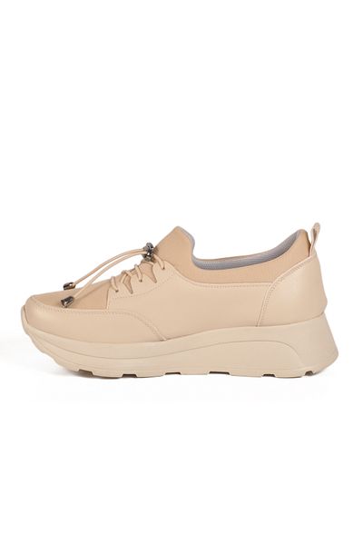 AYAKMOD Beige Lock Lace Women's Casual Shoes 1706 Z