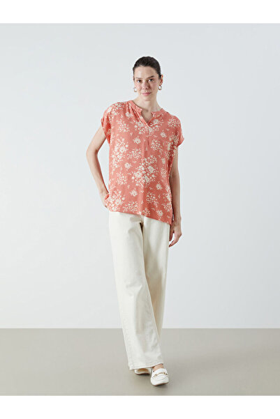 LC Waikiki Floral Blouse with Peep Collar