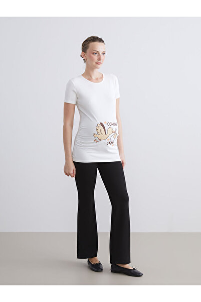 LC Waikiki Shining Store'dan Işıltılı Seçimler | Beli Lastikli İspanyol Paça Kadın Tayt